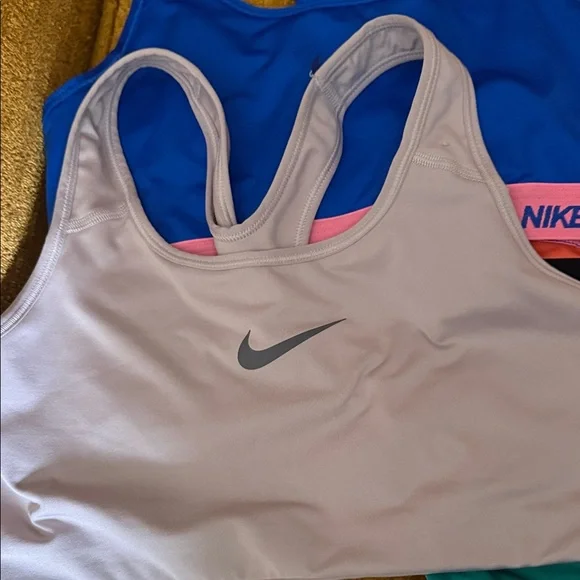 Nike Women's Sports Bras - Blue, Pink, Gray, Green- Size Large - Picture 2 of 9